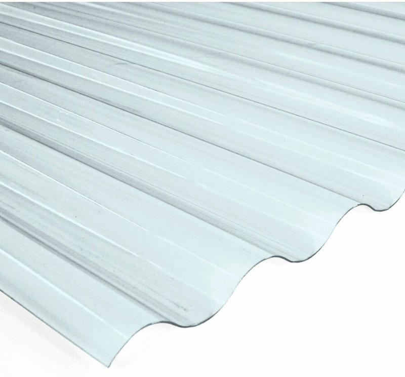PVC-Wellplatte Sinus 76/18 Klar 80 cm x 120 cm Stärke: 0,65 mm