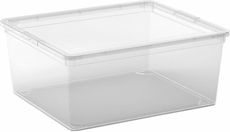 Aufbewahrungsbox C M mit Deckel Transparent