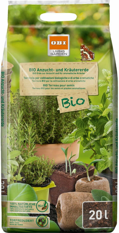 OBI Bio Anzucht- und Kräutererde 1 x 20 l
