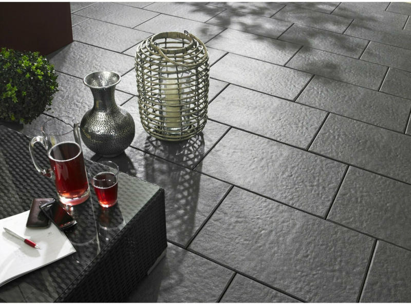 Kann Terrassenplatte Sincera Anthrazit 60 cm x 40 cm x 3,8 cm