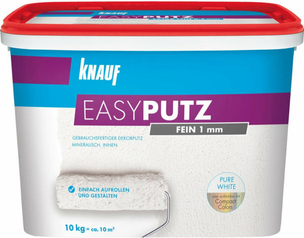 Knauf Easy Putz Schneeweiß Matt Fein 1 mm Körnung 10 kg
