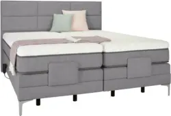 Boxspringbett in Dunkelgrau ca. 180x200cm