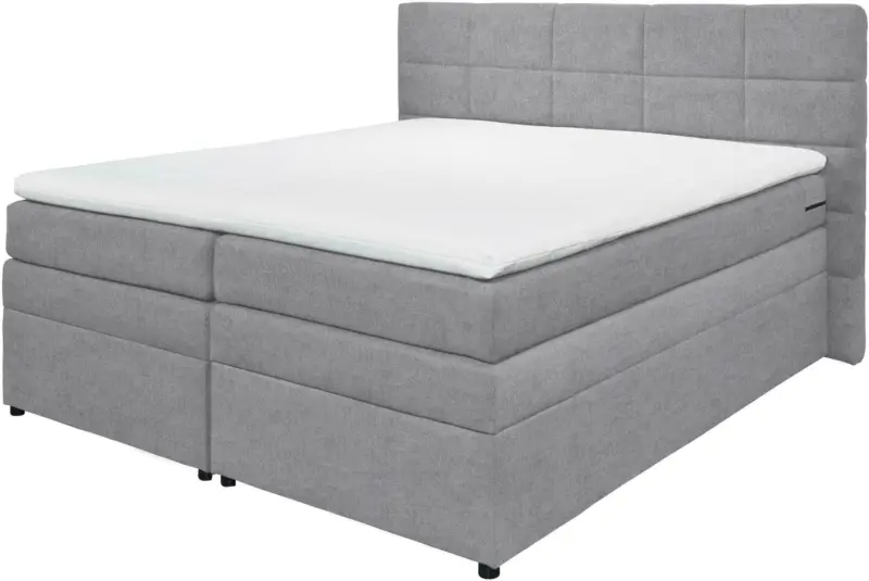 Boxspringbett in Grau ca. 180x200cm