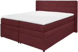 Boxspringbett in Rot ca. 180x200cm