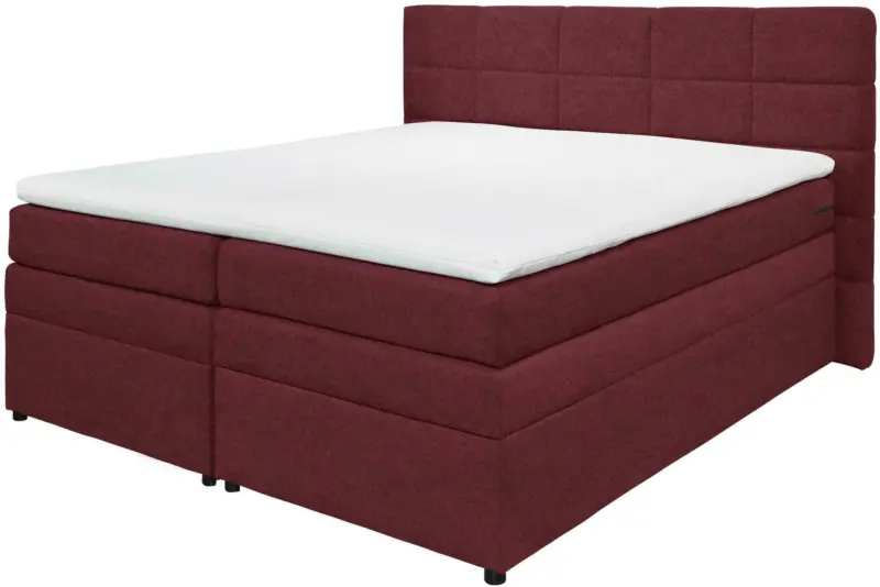 Boxspringbett in Rot ca. 180x200cm