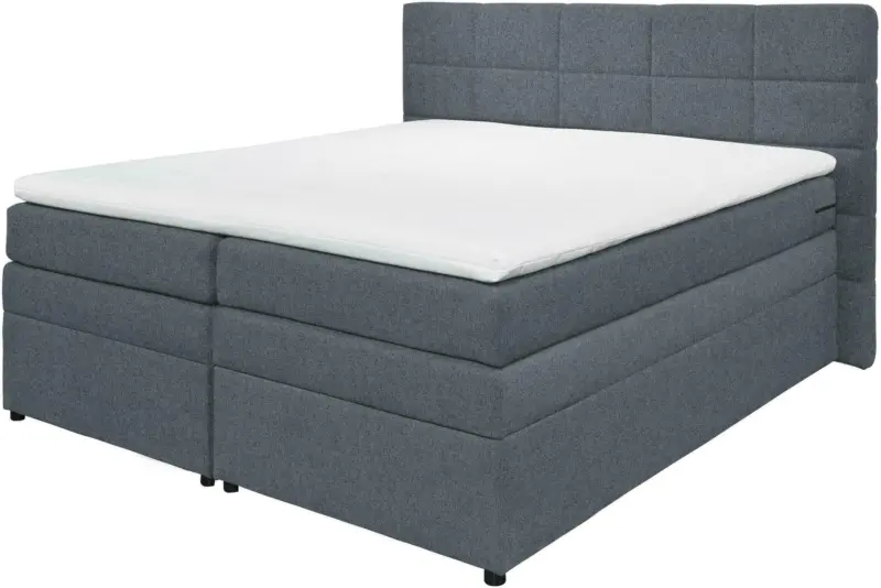 Boxspringbett in Dunkelblau ca. 180x200cm