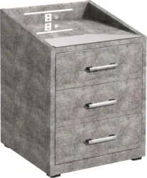 Nachtkästchen in Grau