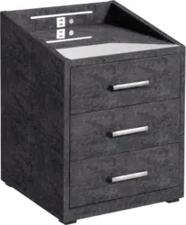 Nachtkästchen in Anthrazit