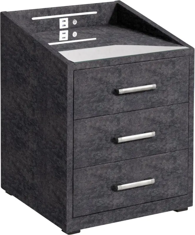 Nachtkästchen in Anthrazit