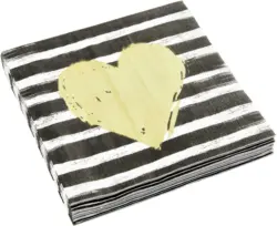 Serviette Kai mit Herzmotiv