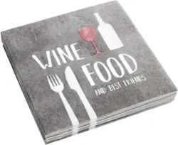 Serviette Kai in Schwarz