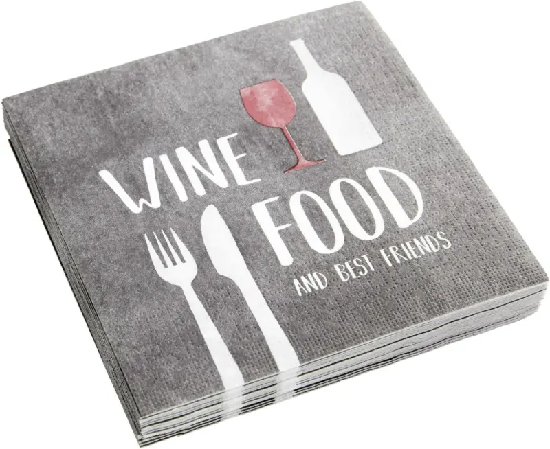 Serviette Kai in Schwarz