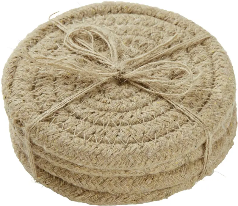 Untersetzerset Jute in Braun
