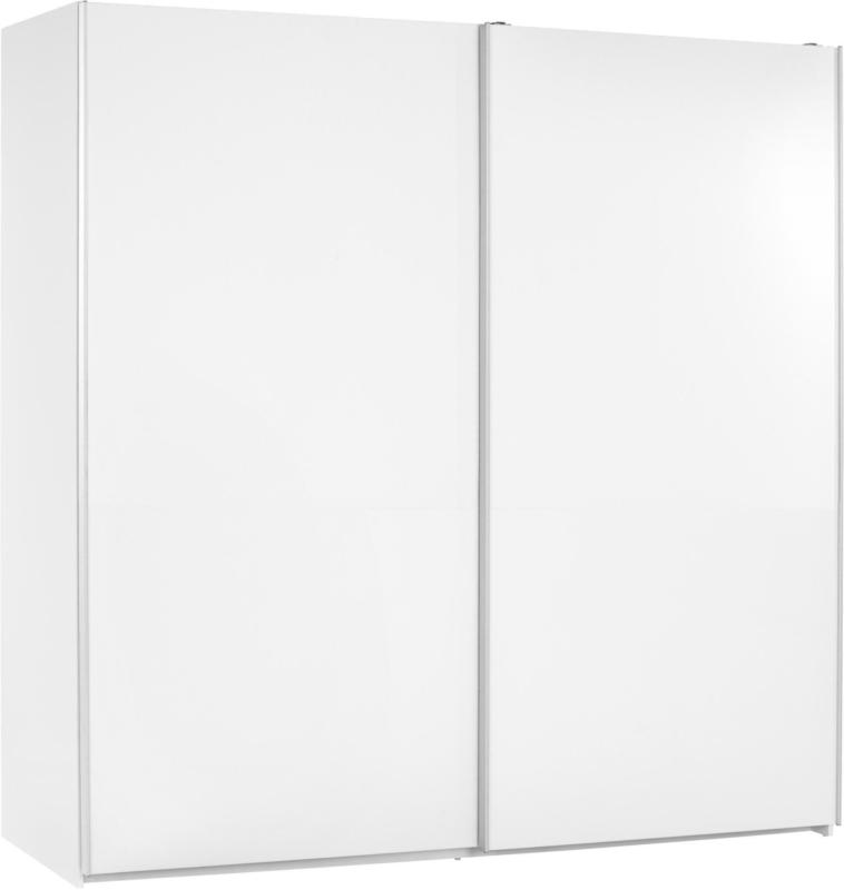 Schwebetürenschrank in Weiß ca. 215x210x61cm