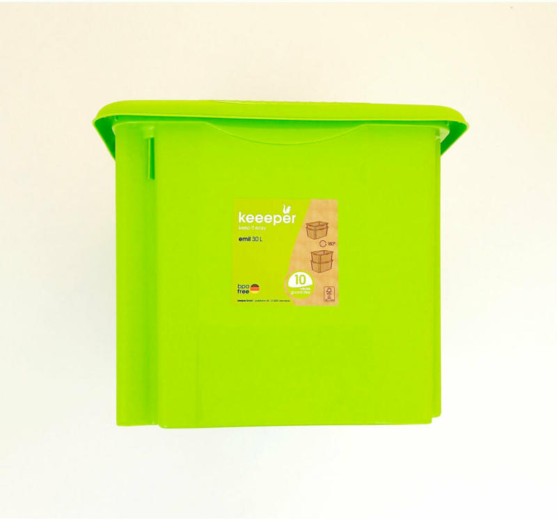 Aufbewahrungsbox „Emil“, 45x27x35 cm, 30 L, grün gruen
