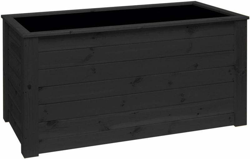Andrewex Hochbeet 79 cm x 150 cm x 76 cm Kiefernholz Anthrazit