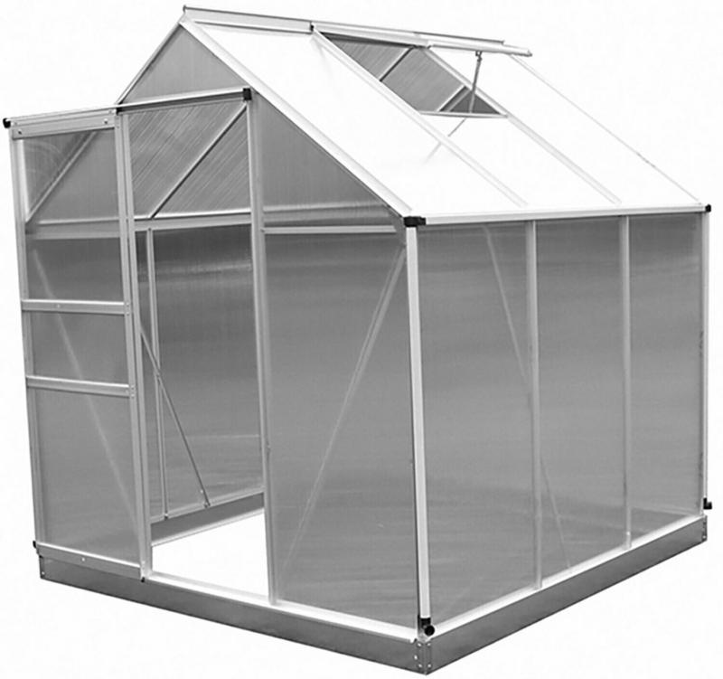 Gewächshaus Aluminium 205 cm x 190 cm 190 cm