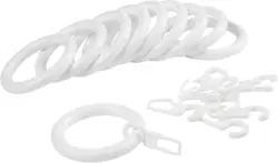 Ringset Monika in Weiß, 10 Stück