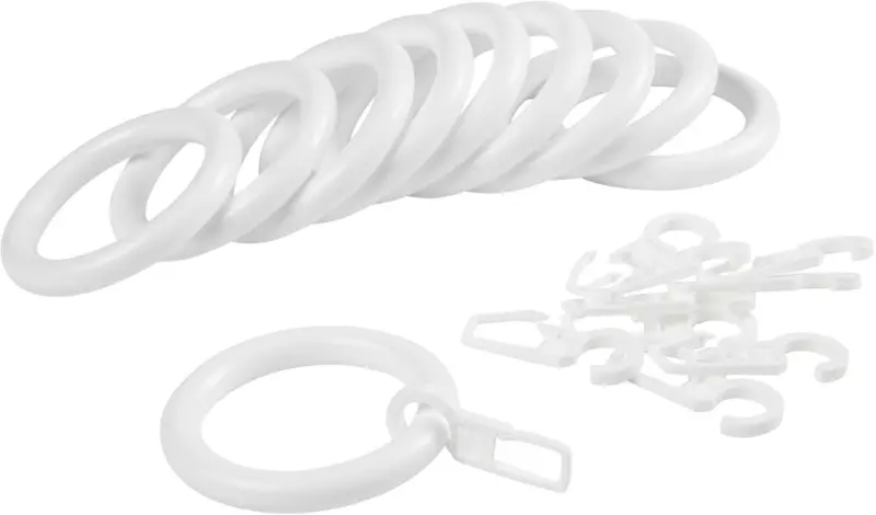 Ringset Monika in Weiß, 10 Stück