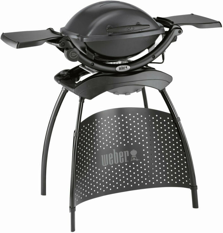 Weber Stand-Elektrogrill Q1400 mit 2 Seitentischen 2.200 W