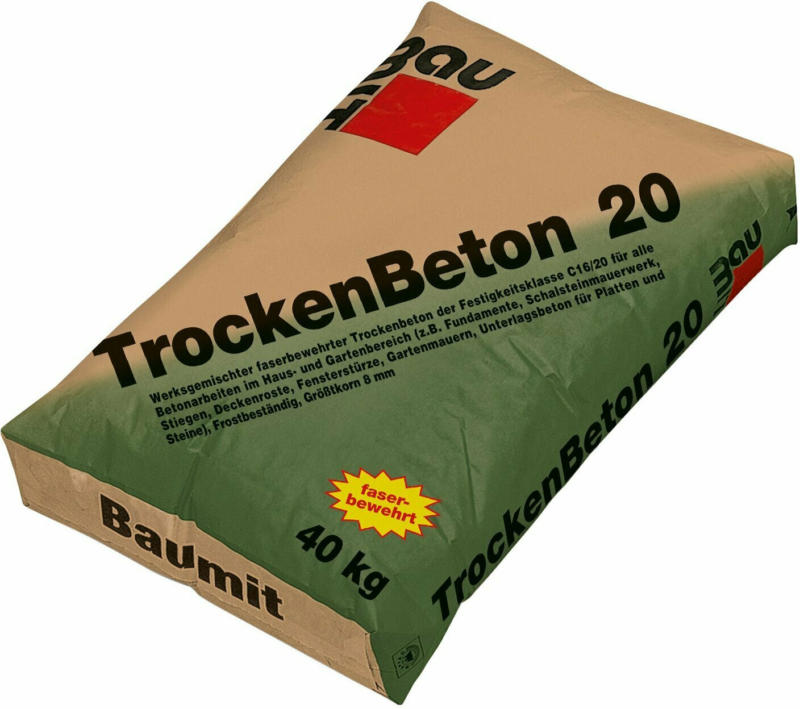 Baumit Trockenbeton 20 normalfest 40 kg Festigkeitsklasse C16/20