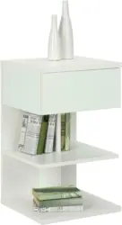 Nachtkästchen in Weiß