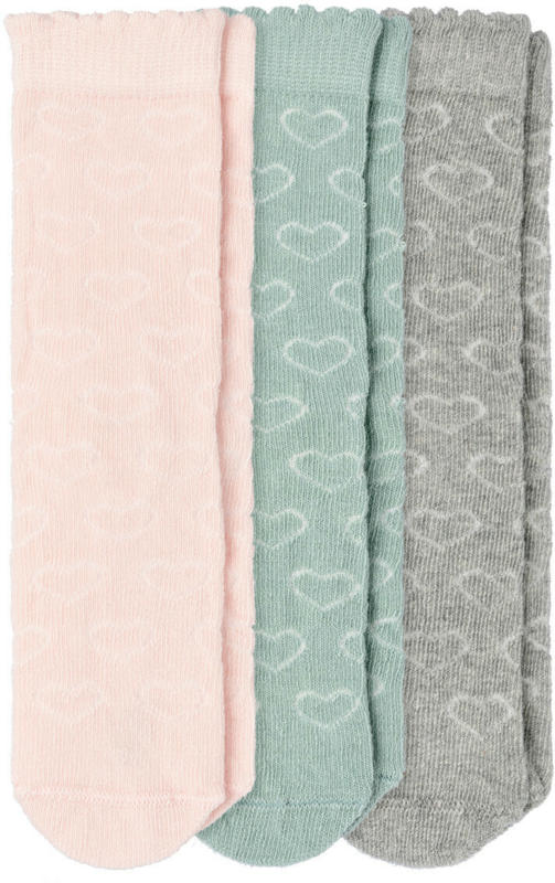 3 Paar Baby Socken mit Herz-Motiv (Nur online)