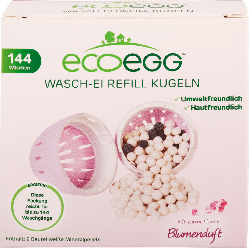 Ecoegg Waschei mit Blumenduft Refill Kugeln Nachfüller