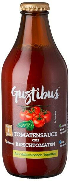 Gustibus Tomatensauce aus roten oder gelben Kirschtomaten