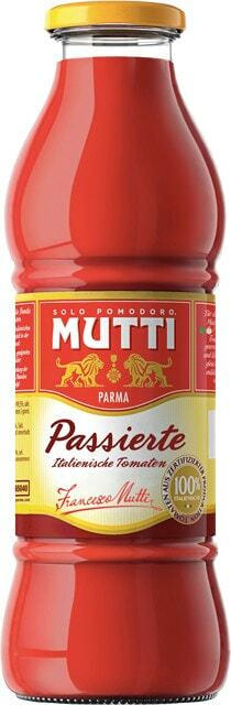 Mutti passierte Tomaten oder Passata Basilikum