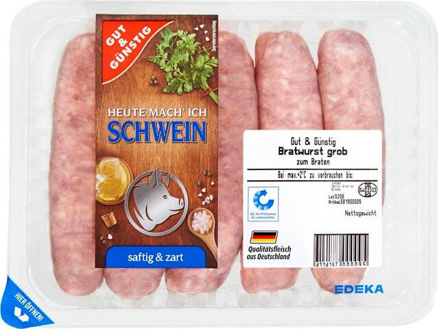 Gut & Günstig Frische grobe Bratwurst