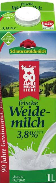 Schwarzwaldmilch frische Weidemilch