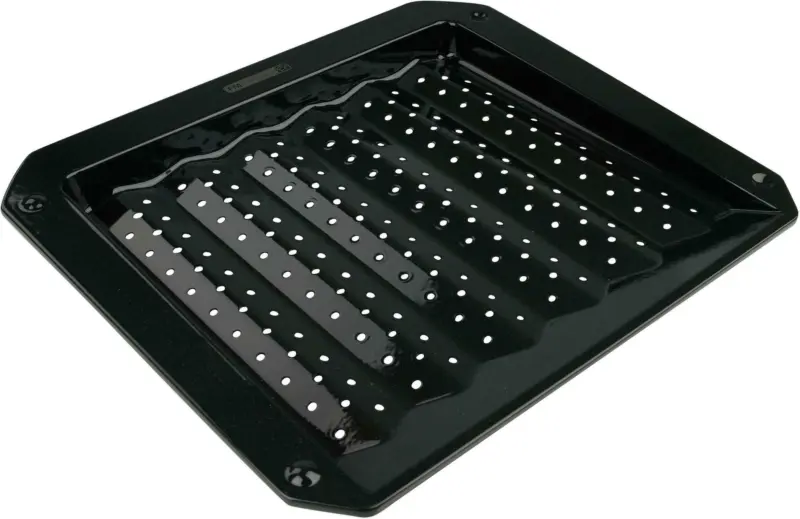 Backblech BBQ aus Metall in Schwarz