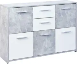 Kommode 'Flavius' , grau, weiß