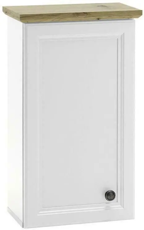 Hängeschrank in Weiss/ Eichefarbe 'Toskana'