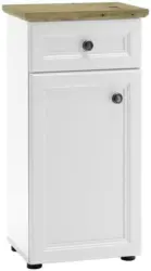 Unterschrank in Weiss/ Eichefarbe 'Toskana'