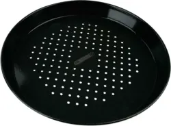 Pizzablech BBQ aus Metall in Schwarz