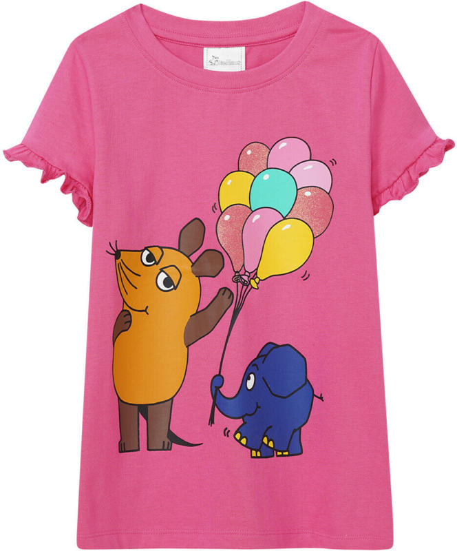 Die Maus T-Shirt mit gerüschten Ärmeln (Nur online)
