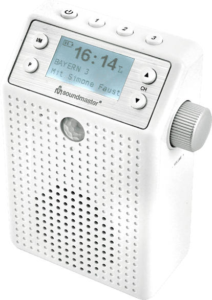 DAB+/UKW Steckdosenradio DAB60WE mit Bewegungsmelder und eingebautem Akku
