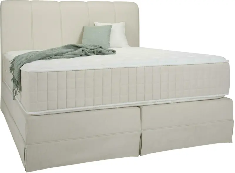 Boxspringbett in Beige ca. 180x200cm
