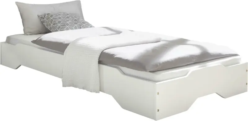 Stapelbett in Weiß 'Single 90x200 CM Weiß'