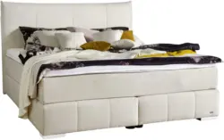 Boxspringbett in Beige ca. 180x200cm
