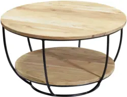 Couchtisch 'WL5.957' , Ø ca. 60 cm, aus Akazie