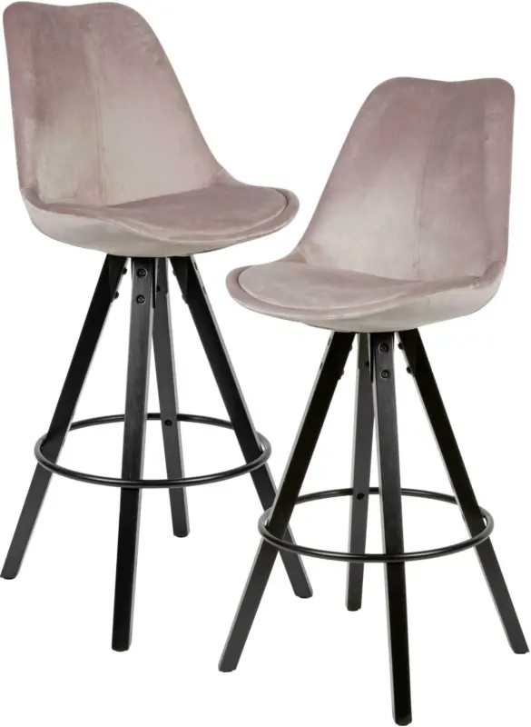 Barhocker-Set 'WL6.098' , 2-er Set , rosa