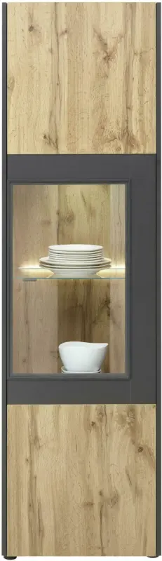 Vitrine in Eichefarben