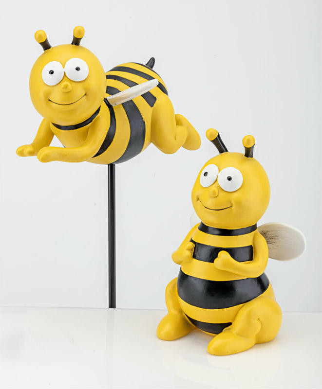 Gartenstecker „Biene fliegend“ 24x14x13 cm