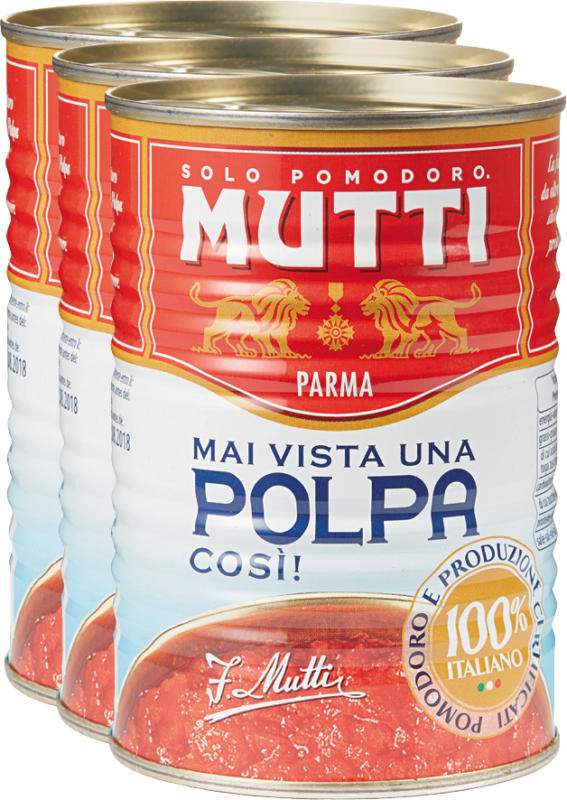 Pulpe de tomates Mutti , 3 x 400 g