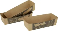 Hotdog-Schale BBQ aus Papier