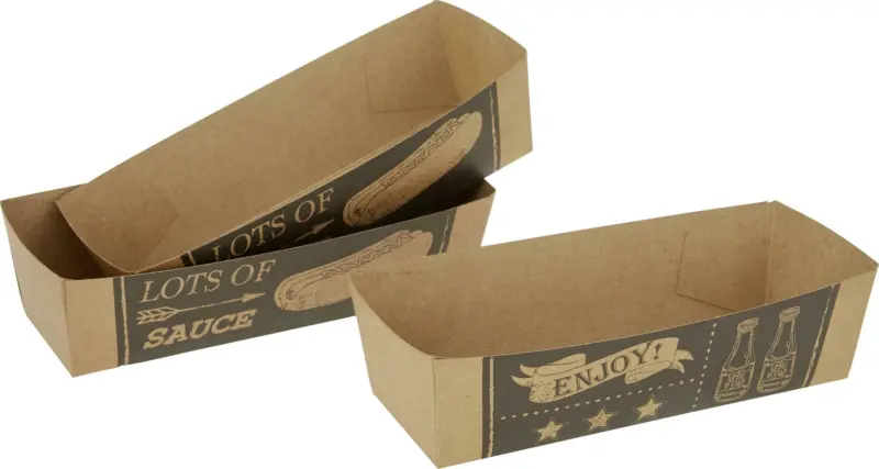 Hotdog-Schale BBQ aus Papier