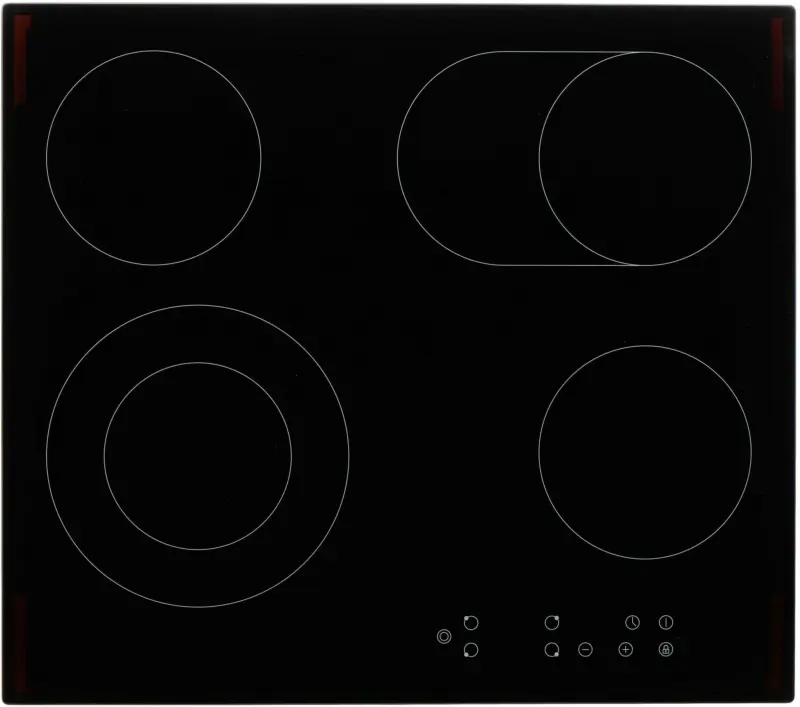 Glaskeramikkochfeld in Schwarz 'KF4-2KB'